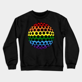 Golf Gay Pride Lgbt Rainbow Flag Crewneck Sweatshirt